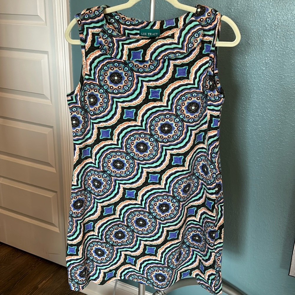 Colorful sweater dress
